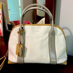 Coach Preston, large dome satchel with crossbody strap!